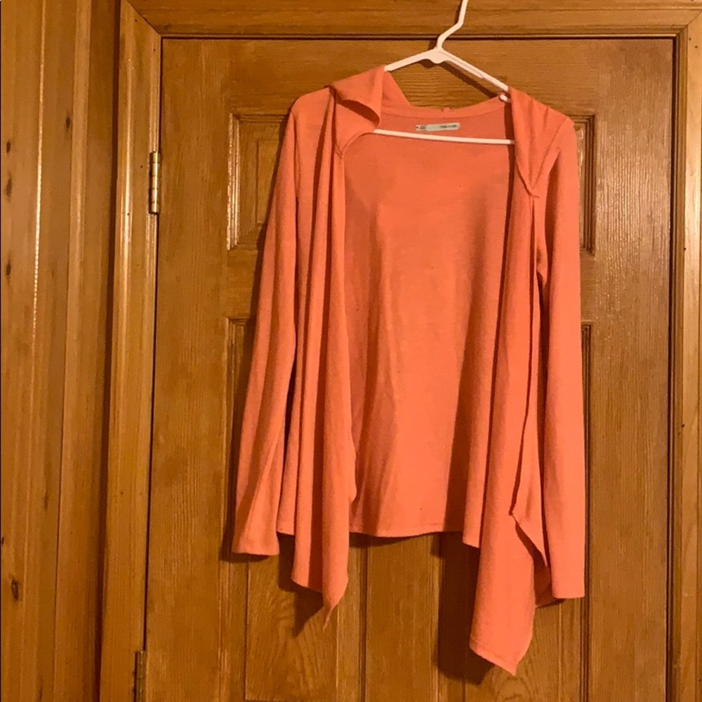 Pink hooded sweater